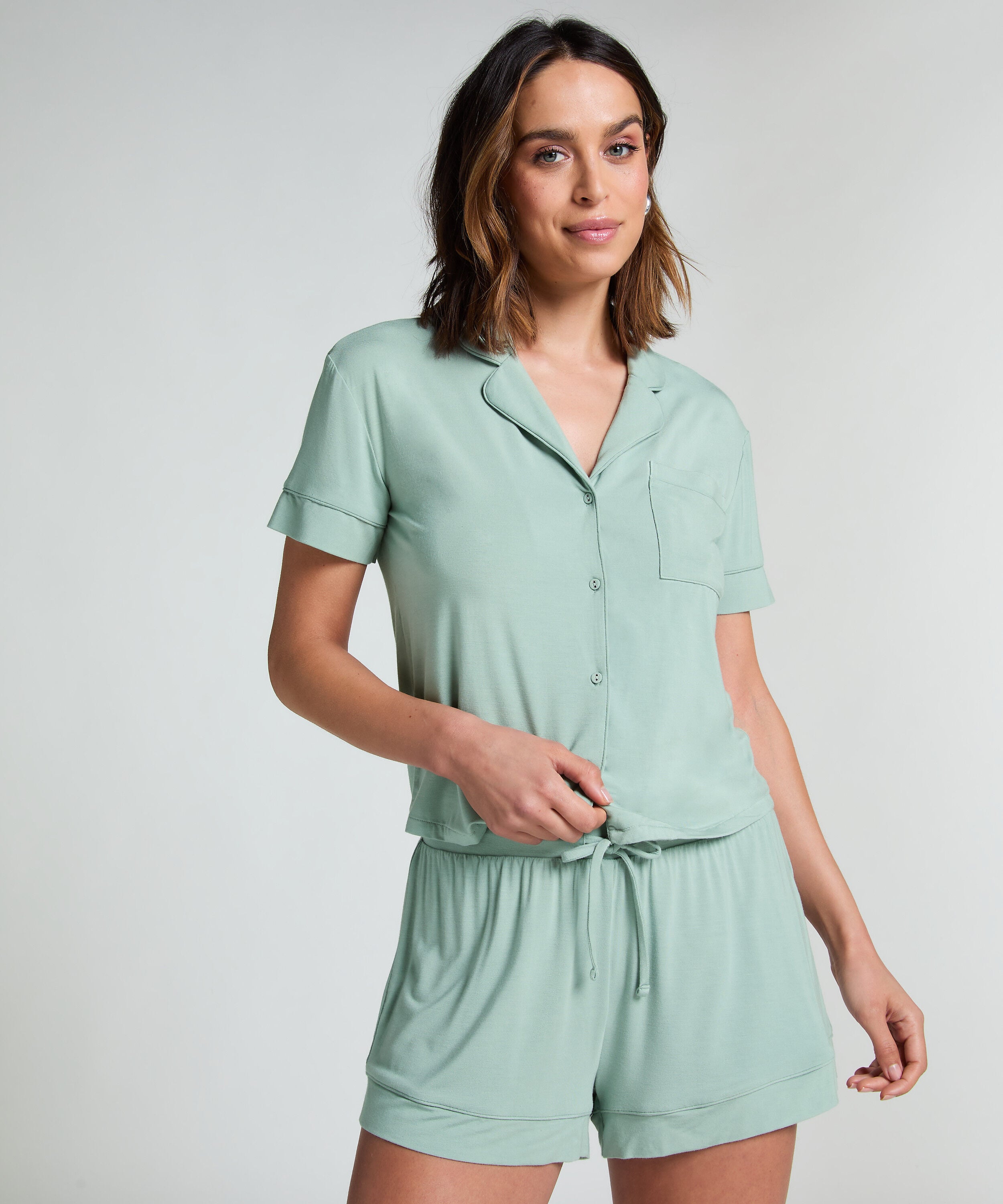 Jersey-Shorts Essential, Grün Jersey-Shorts Essential, Grün