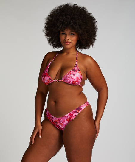 Triangel-Bikinioberteil Floral, Rose