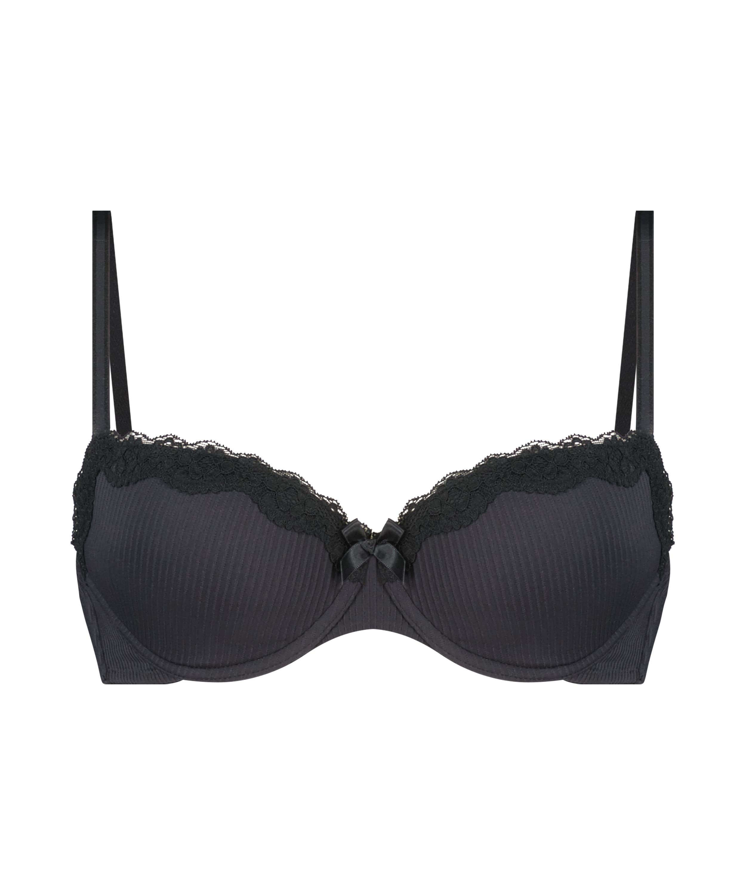 Soutien-gorge à armatures rembourré Lola, Noir, main