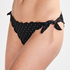 Brazilian Bikini-Unterteil Scallop Goddess, Schwarz