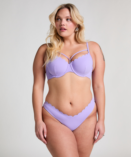Haut de bikini préformé à armatures Scallop, Violet