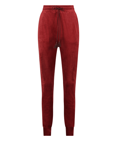 Pantalon de jogging Velours, Rouge