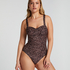 Maillot de bain Leopard, marron