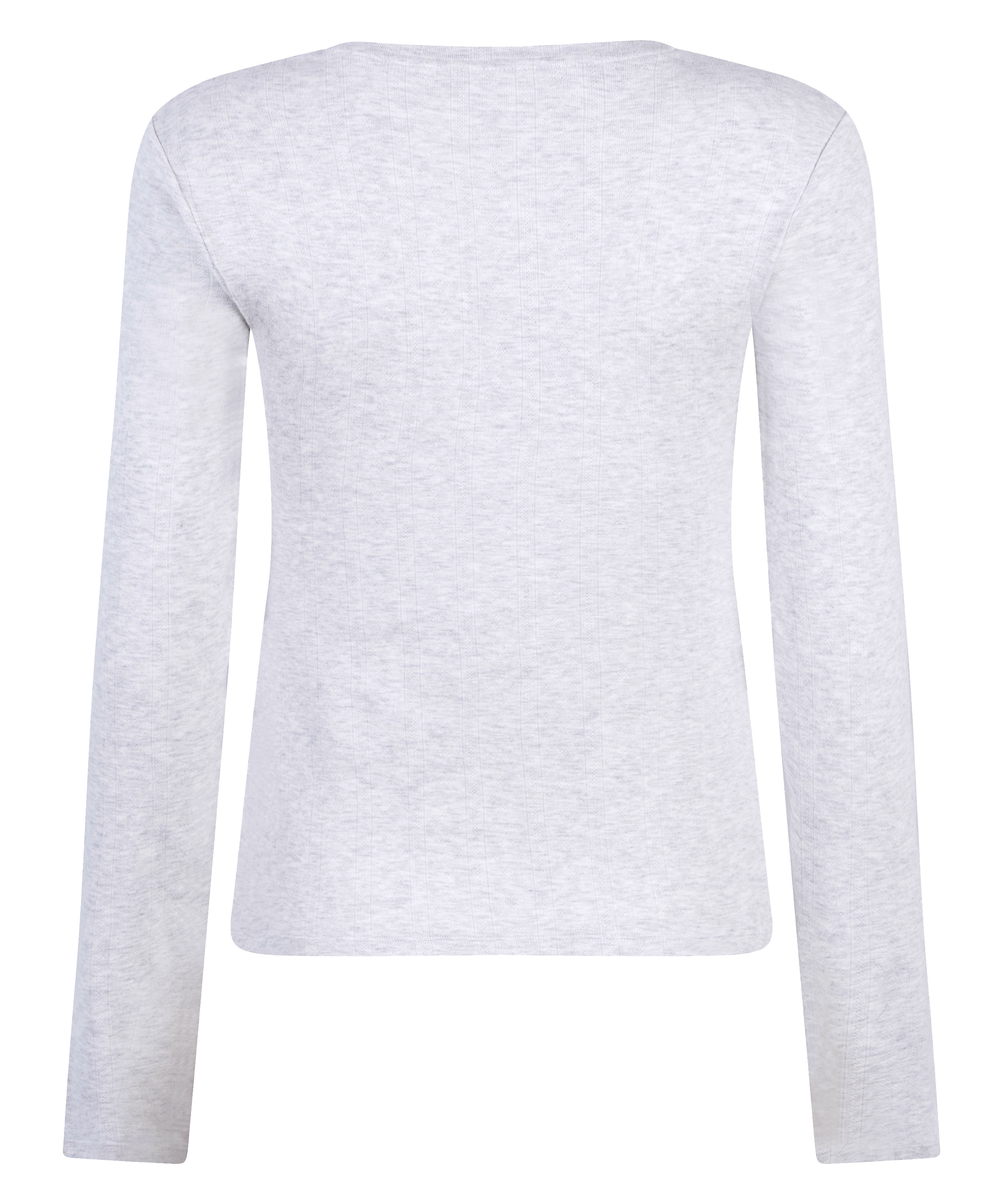 Haut de pyjama Pointelle, Gris, main