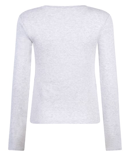 Haut de pyjama Pointelle, Gris