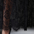 Long Kimono Allover Lace, Noir