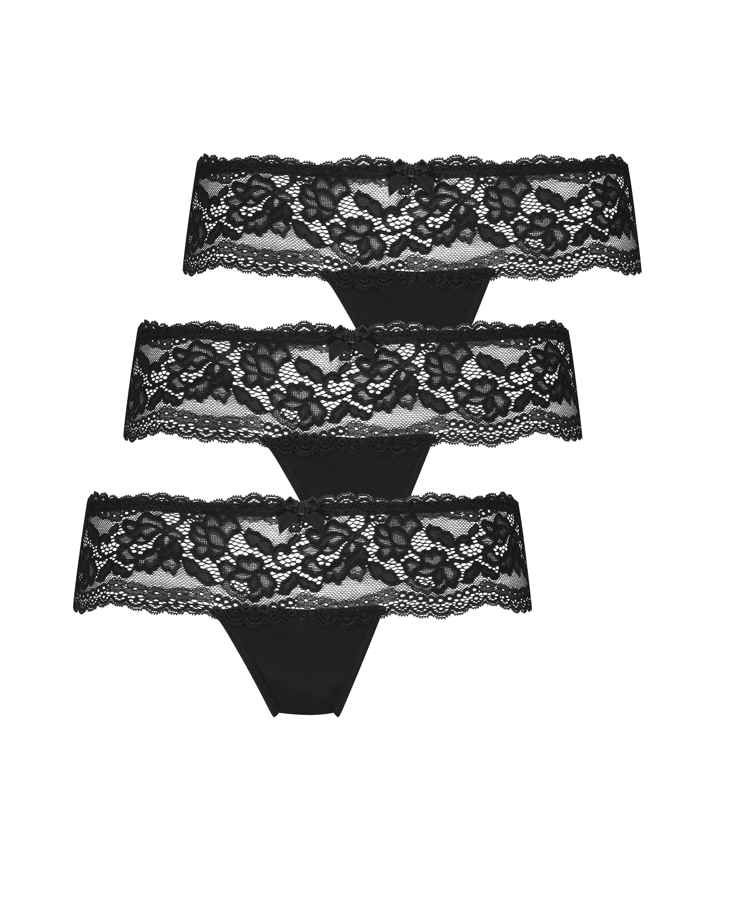 3er-Pack Boxerstrings Florence, Schwarz, main