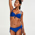 Slip de bikini Rio taille haute Amanda Queen, Bleu