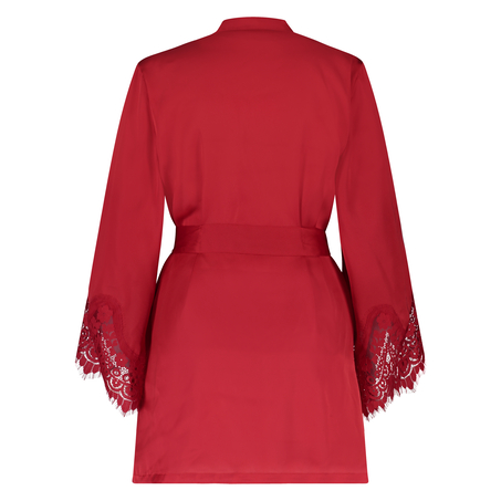 Kimono Lace Satin, Rouge