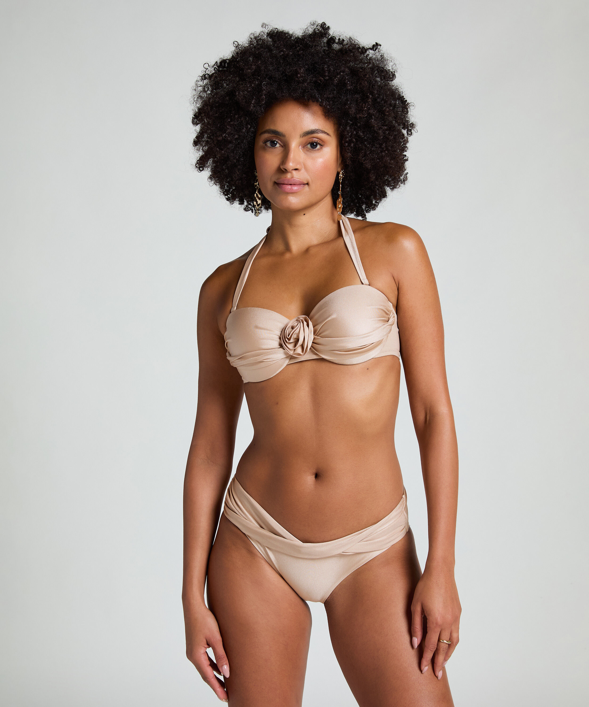 Lima Bandeau-Bikini-Top, Beige