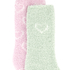 2 Paar Socken Cosy, Rose