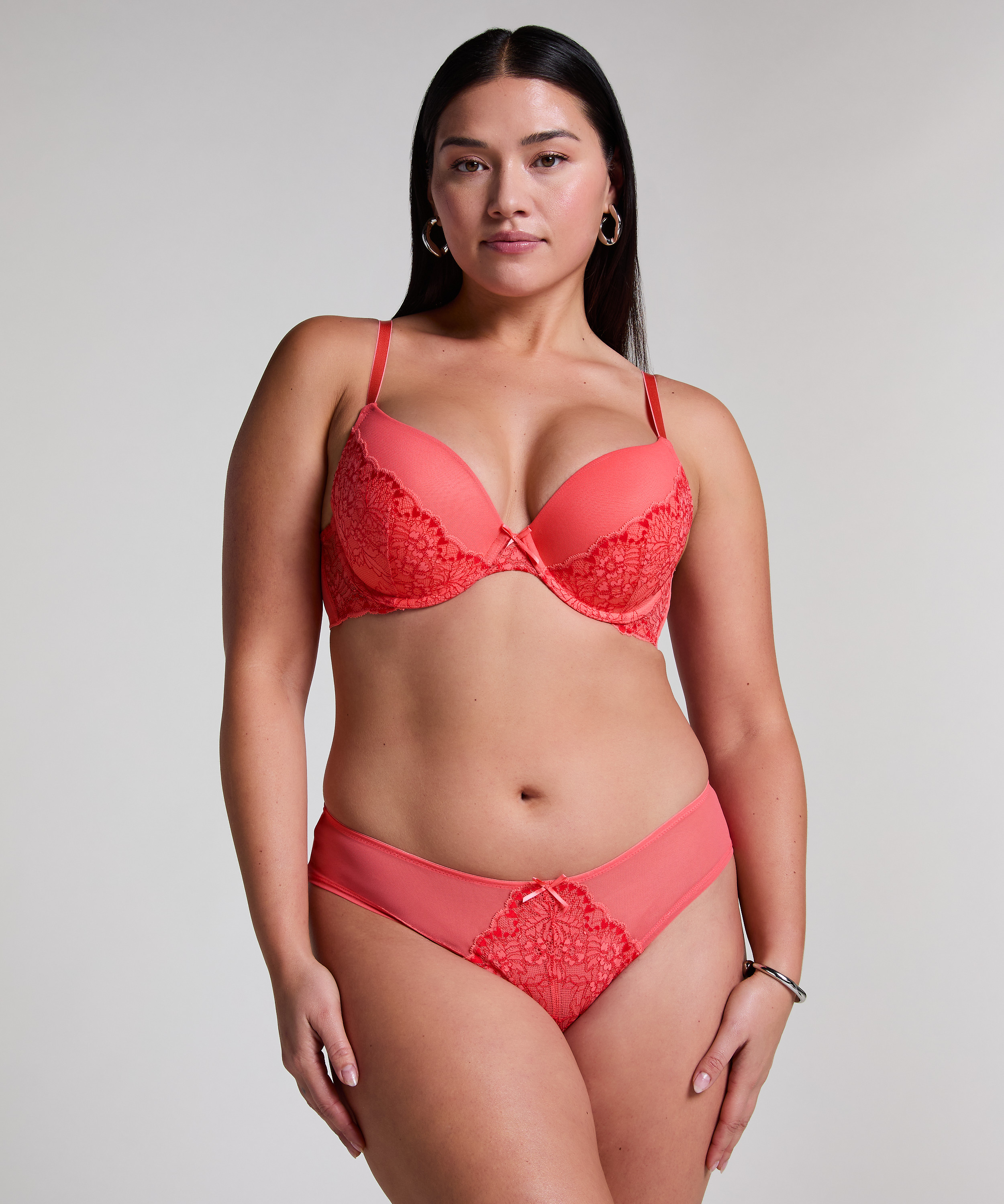 Vorgeformter Push-up-Bügel-BH Cherry, Rose, main