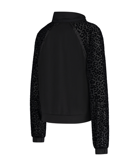 HKMX Jacke Leopard, Schwarz
