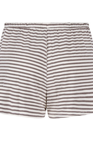 Hunkemöller Pyjama Shorts Striped Jersey White