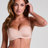 Soutien-gorge push-up sans bretelles à armatures préformé Smooth, Beige