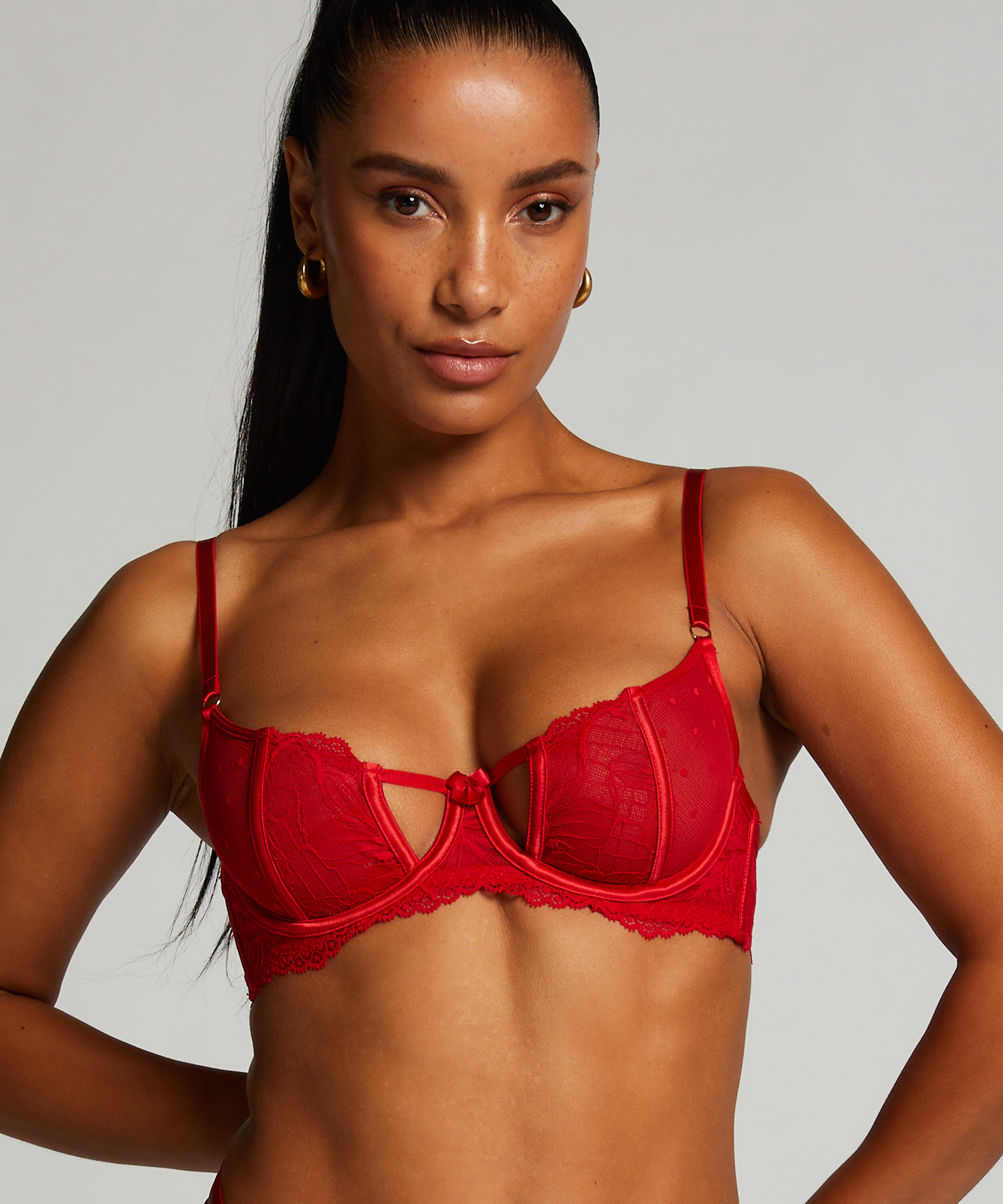 Soutien-gorge &agrave; armatures non pr&eacute;form&eacute; Lulu, Rouge