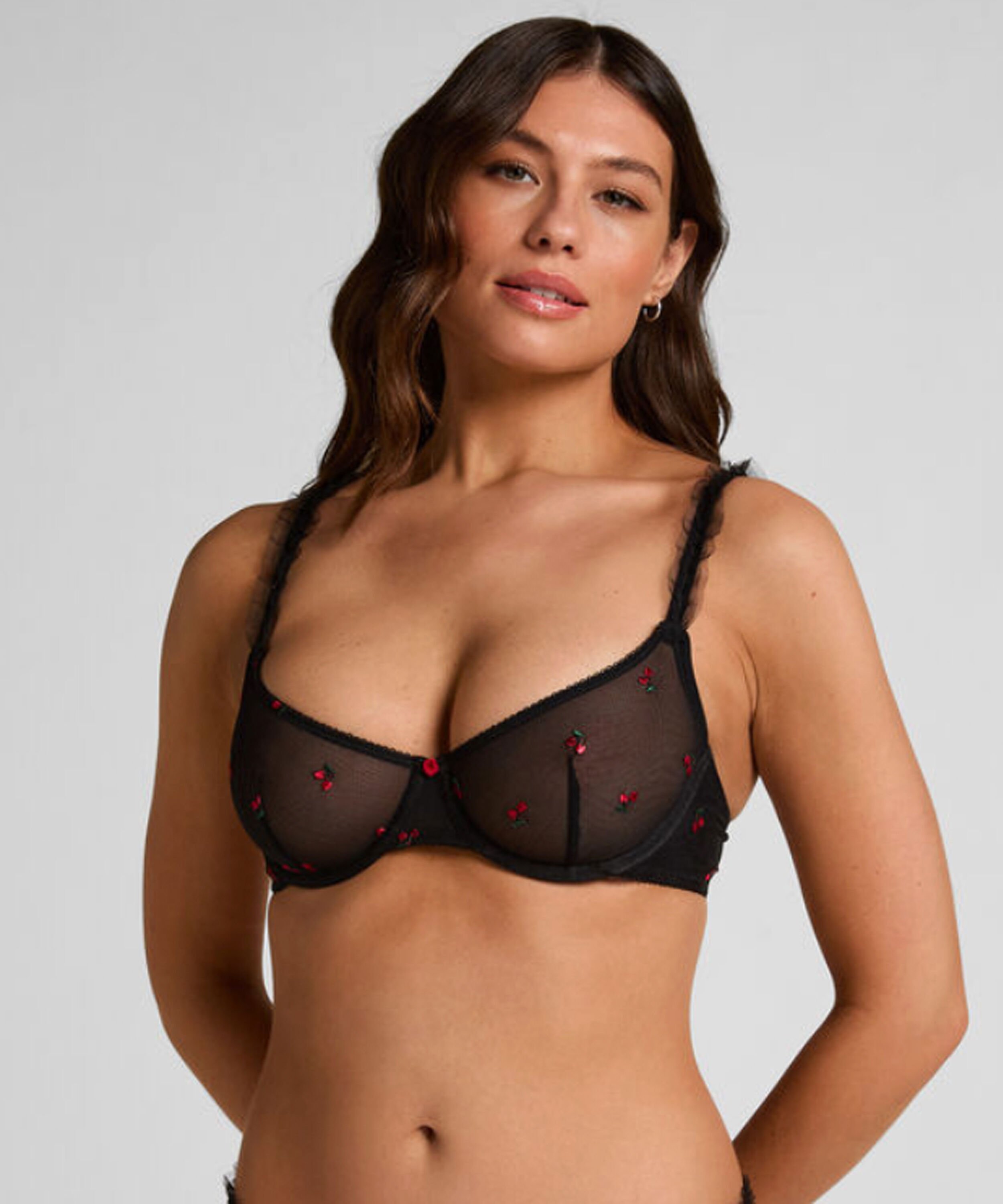 Soutien-gorge non-rembourré à armatures Chelsey, Noir