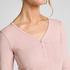 Pyjama-Oberteil Henley, Rose