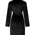 Peignoir court Velours, Noir