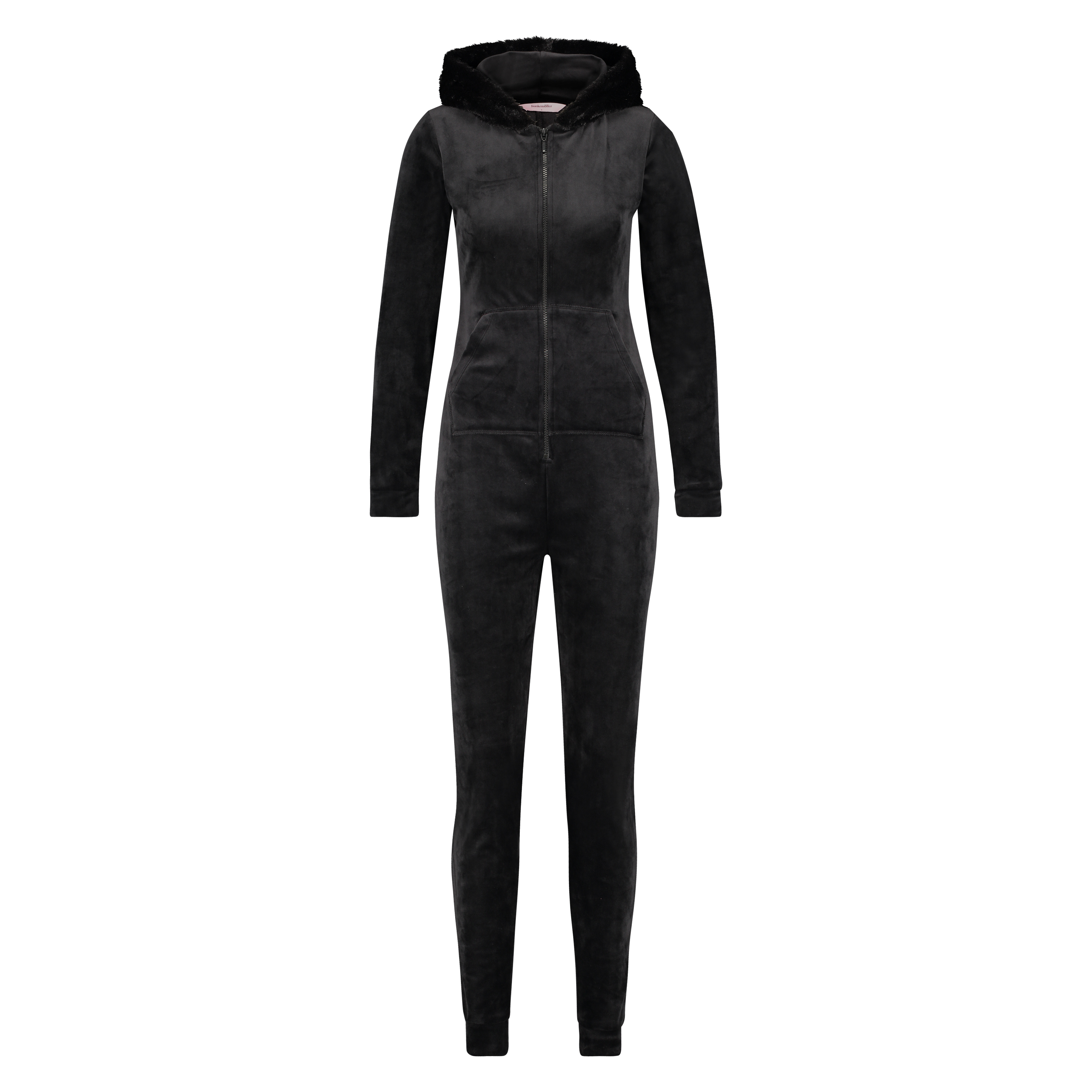 Onesie Velours, Schwarz, main