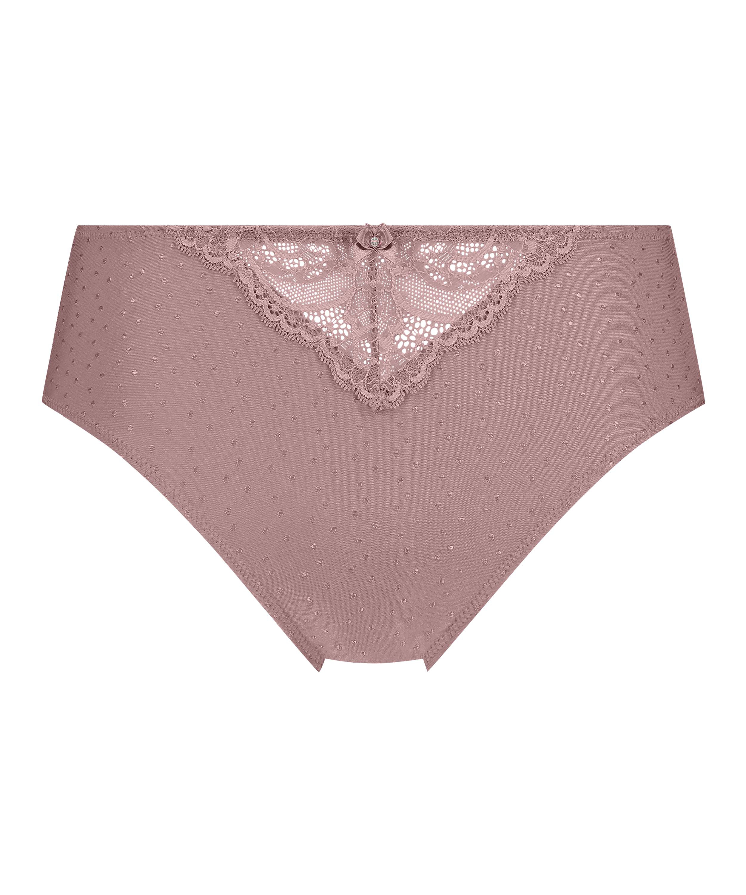 Slip taille haute Sophie, Rose, main