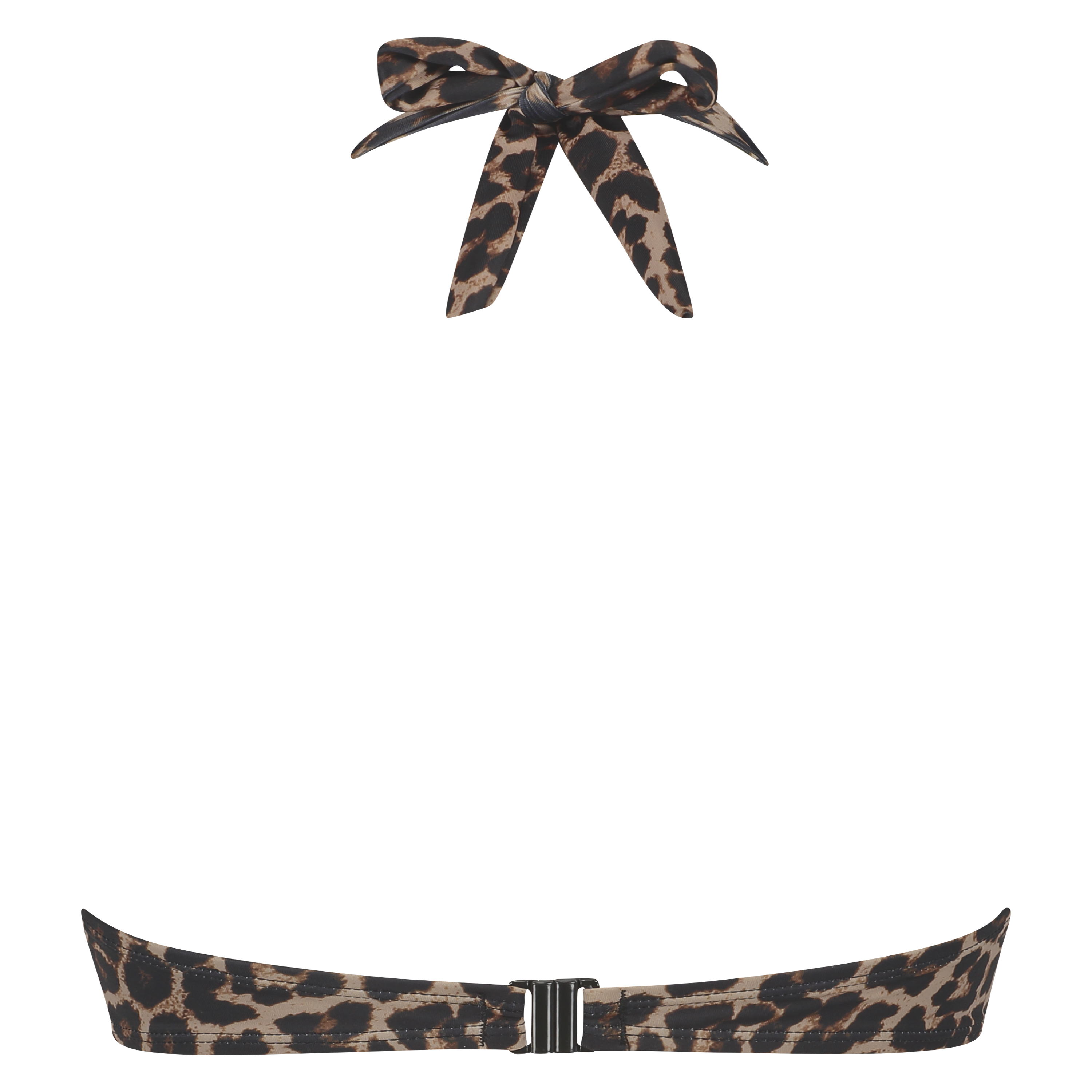 Vorgeformtes Push-up Bügel-Bikinitop Leopard, Beige, main