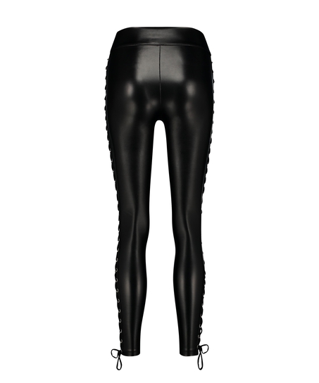 Legging Lace up, Schwarz