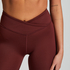 HKMX Gekreuzte High Waist-Leggings, Rot
