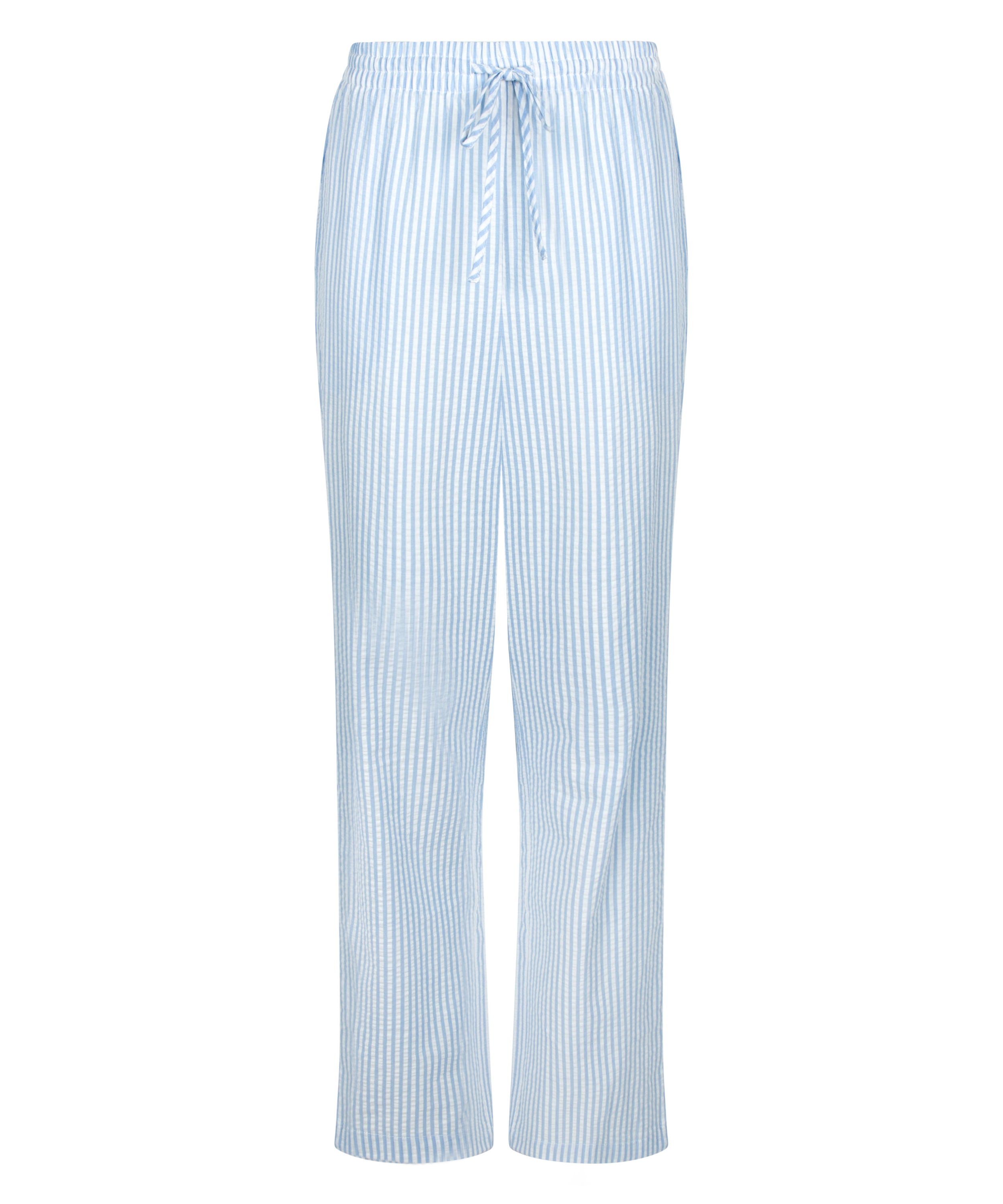 Pyjamahose Baumwolle, Blau, main