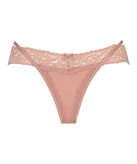 Extra niedriger V-String Elliena, Rose