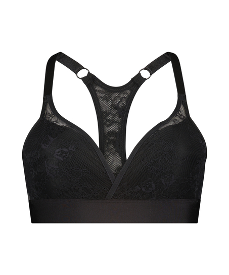 Soutien-gorge sans armatures pr&eacute;form&eacute; Dana, Noir