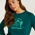 Langarm-Top Sweat Desert, Grau