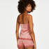 Short velours dentelle, Rose