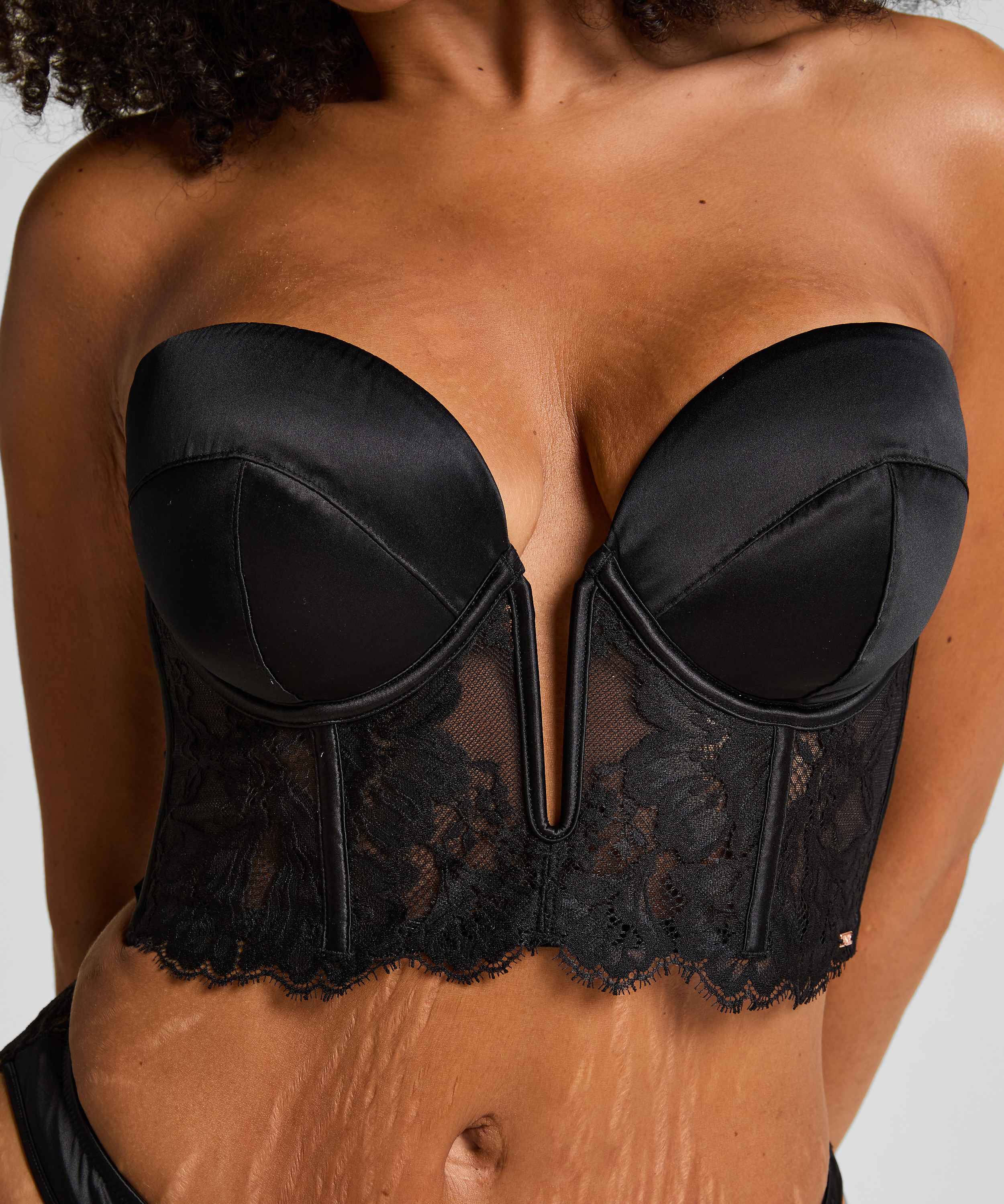 Grace Mini-Bustier, Schwarz, main