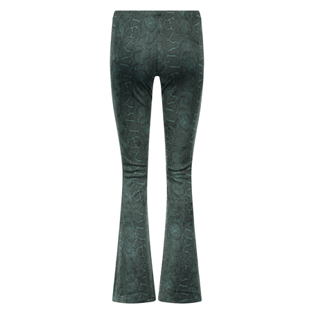 Legging Velours Flared, Vert
