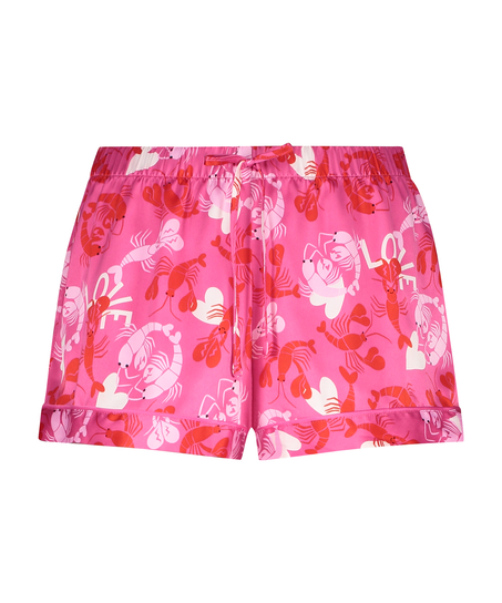 Pyjama-Shorts Satin, Rose