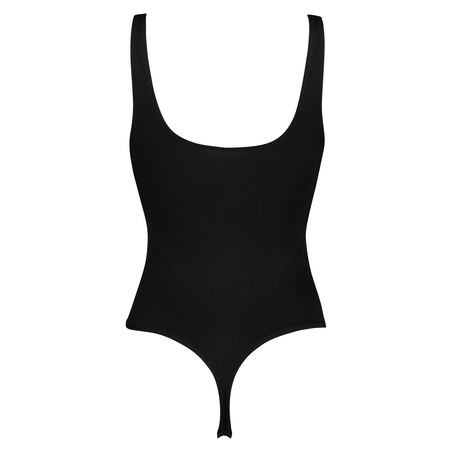 Body Rib Singlet, Noir