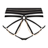 Slip brésilien ouvert à l'entrejambe Domantrix, Noir