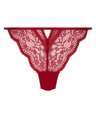Slip brésilien Isabelle, Rouge, main Slip brésilien Isabelle, Rouge