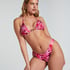 Bikini Slip mit hohem Beinausschnitt Floral, Rose