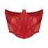 Bustier sans bonnets Violet, Rouge