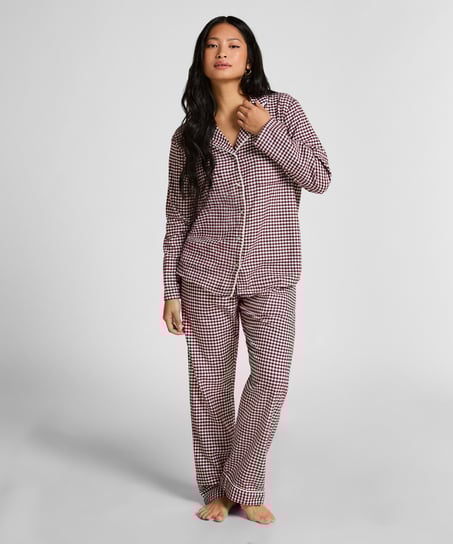 Pyjamatop Flanel Essentials, Lila