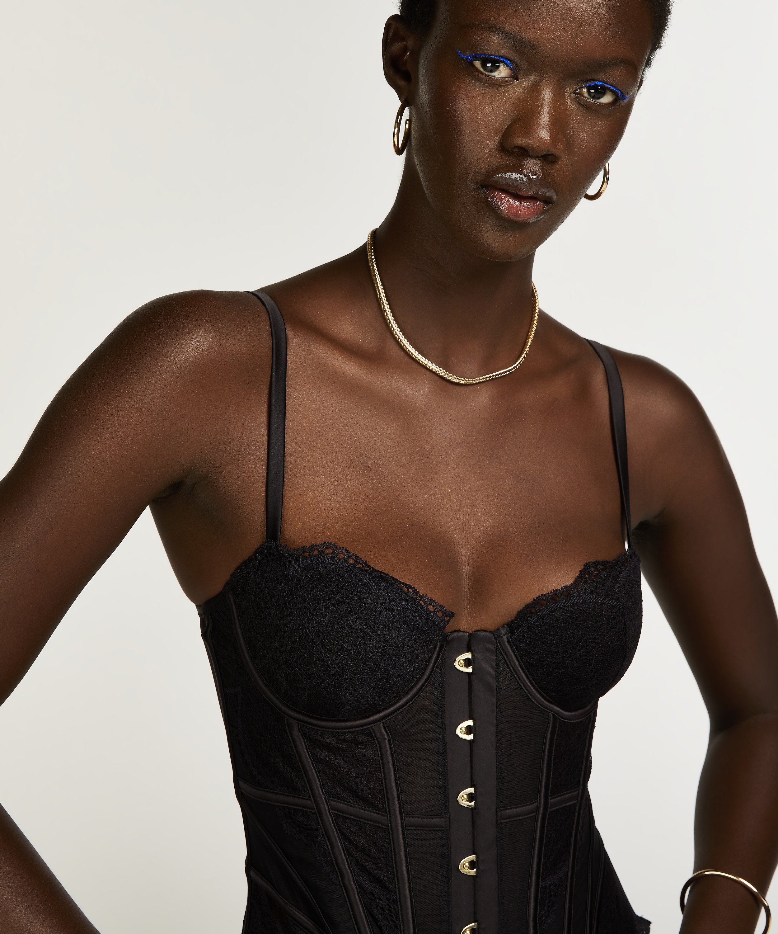 Bustier Fleur Nyakim, Schwarz, main