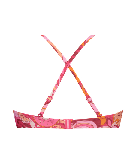 Unwattiertes Bügel-Bikini-Top Miami, Rose