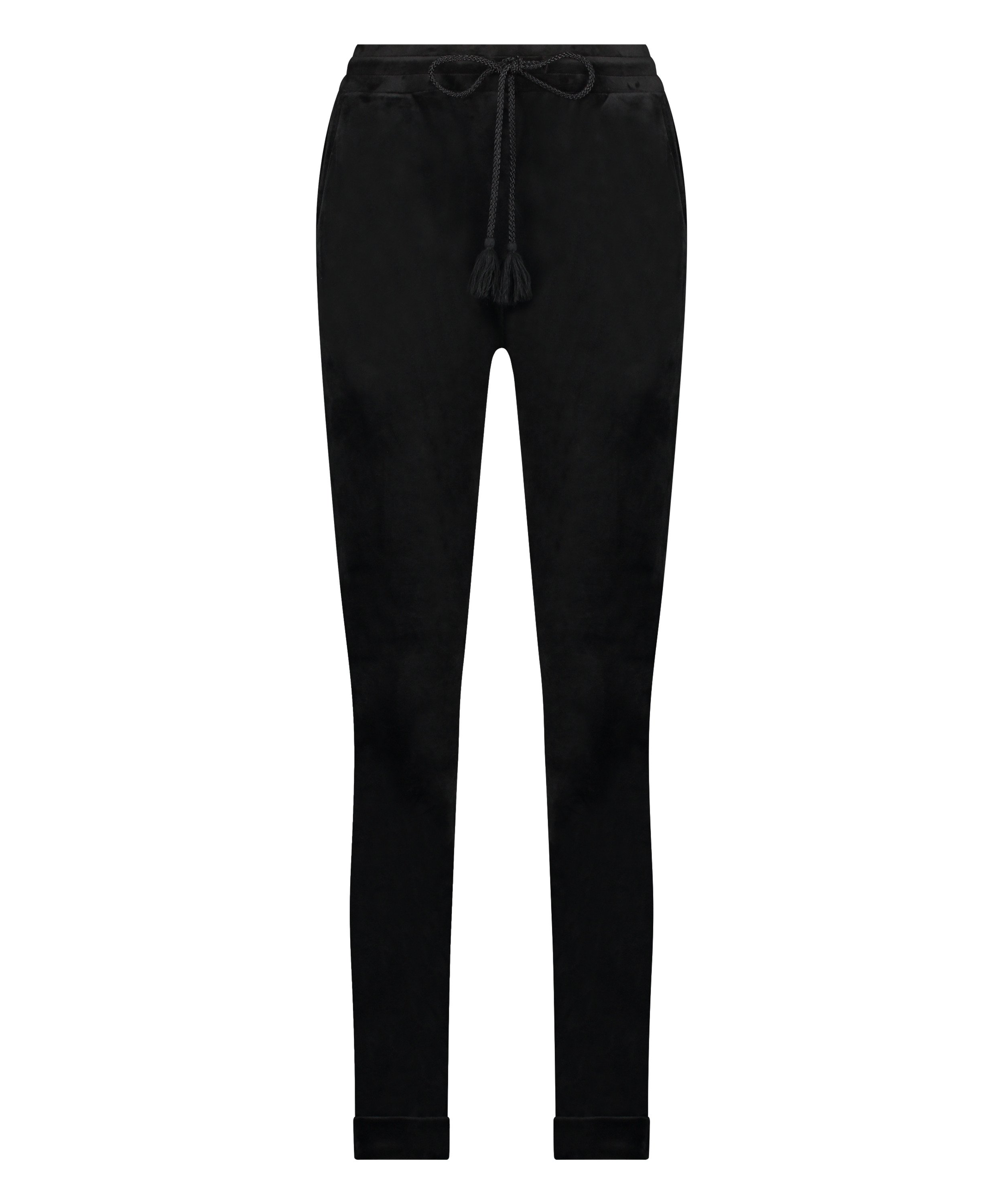 Tall Jogginghose Velours, Schwarz, main