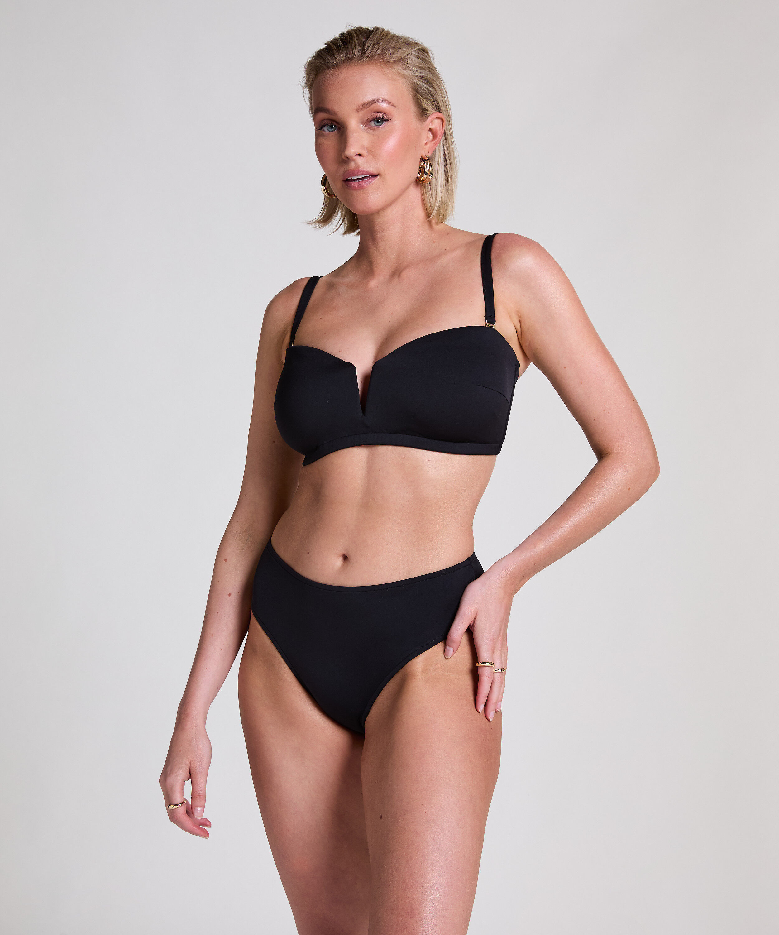 Haut de bikini bandeau en néoprène