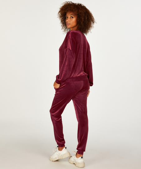 Pantalon de jogging Velours, Violet