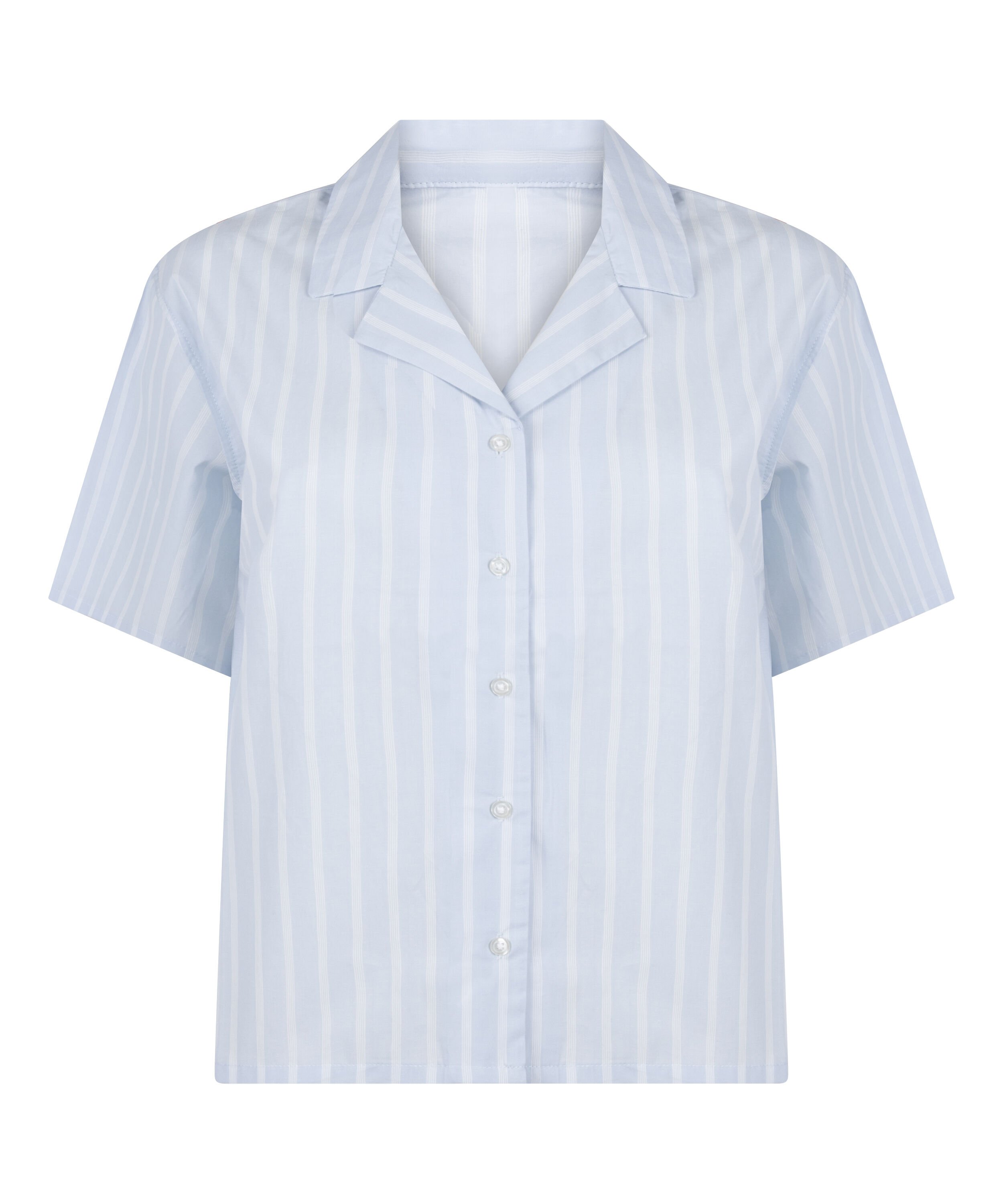 Gestreiftes Baumwolljacke, Blau