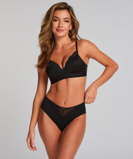 Slip taille haute Sophie, Noir