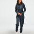 Onesie Velours, Blau